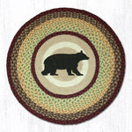 Earth Rugs RP-395 Cabin Bear Round Patch 27``x27``