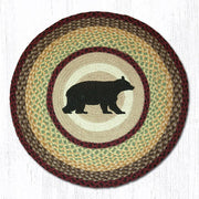 Earth Rugs RP-395 Cabin Bear Round Patch 27``x27``