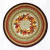 Earth Rugs RP-431 Autumn Wreath Round Patch 27``x27``