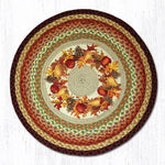 Earth Rugs RP-431 Autumn Wreath Round Patch 27``x27``
