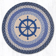 Earth Rugs RP-434 Nautical Wheel Round Patch 27``x27``