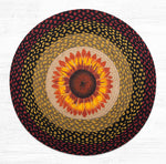 Earth Rugs RP-919 Sunflower Round Patch 27``x27``