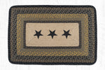 Earth Rugs PP-99 Black Stars Oblong Patch 20``x30``