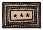 Earth Rugs PP-313 Black Stars Oblong Patch 20``x30``