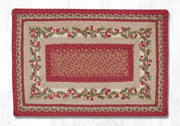 Earth Rugs Cranberries Oblong Braided Jute Rug 20x30 Inches