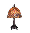 Meyda Lighting 67378 13.5"H Tiffany Fishscale Mini Table Lamp