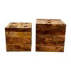 Sagebrook Home 18406 Set of 2 16/18 Side Tables, Natural
