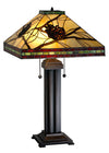Meyda Lighting 67852 24" High Tiffany Pinecone Mission Table Lamp