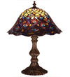 Meyda Lighting 67885 16.5"H Tiffany Peacock Feather Accent Lamp
