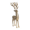 Sagebrook Home 18288-02 Metal, 18" Standing Reindeer, Gold