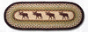 Earth Rugs OP-19 Moose Oval Table Runner 13``x36``