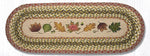 Earth Rugs OP-24 Autumn Leaves Oval Table Runner 13``x36``