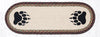 Earth Rugs OP-81 Bear Paw Oval Table Runner 13``x36``