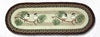 Earth Rugs OP-81 Chickadee Oval Table Runner 13``x36``