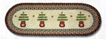 Earth Rugs OP-81 Feather Tree Oval Table Runner 13``x36``