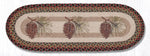 Earth Rugs OP-81 Pinecone Oval Table Runner 13``x36``