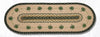 Earth Rugs OP-116 Shamrock Oval Table Runner 13``x36``