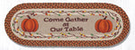 Earth Rugs OP-222 Come Gather at Our Table Oval Table Runner 13``x36``