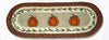 Earth Rugs OP-222 Harvest Pumpkin Oval Table Runner 13``x36``