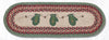 Earth Rugs OP-252 Mittens Oval Table Runner 13``x36``