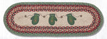 Earth Rugs OP-252 Mittens Oval Table Runner 13``x36``