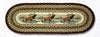 Earth Rugs OP-319 Winter Elk Oval Table Runner 13``x36``