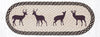 Earth Rugs OP-518 Deer Silhouette Oval Table Runner 13``x36``