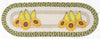 Earth Rugs OP-9-120 Pears & Sunflowers Oval Table Runner 13``x36``