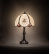 Meyda Lighting 68597 22"H Roses Hand Painted Table Lamp