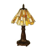 Meyda Lighting 69762 13"H Delta Jadestone Mini Table Lamp