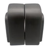 Sagebrook Home 18416-02 Ceramic, Set of 2 7" Arch Bookends, Black