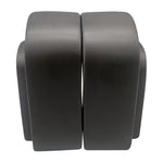Sagebrook Home 18416-02 Ceramic, Set of 2 7" Arch Bookends, Black