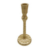 Sagebrook Home 18201-01 Metal, 9" Hammered Taper Candleholder, Gold