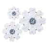 IMAX Worldwide Home Loraine Wall Flowers - Set of 3