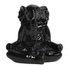 Sagebrook Home 15431-02 Ceramic, 7" Yoga Elephant, Black