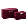 Imax Worldwide Home SG Suede Boxes - Set of 2