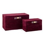 Imax Worldwide Home SG Suede Boxes - Set of 2