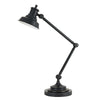 Benzara 7 Watt LED Desk Lamp with Adjustable Metal Arm and 600 Lumen Output, Black