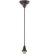 Meyda Lighting 70036 5"W Craftsman Brown on Brass 1 LT Pendant Hardware