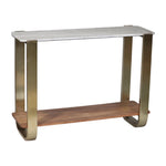 Sagebrook Home 18361-03 31" Marble Top Console, Gold Kd