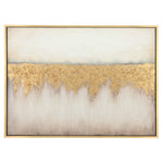 Sagebrook Home 70121 47"x35" Handpainted Horizon Canvas With Gold Foil