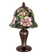 Meyda Lighting 70250 13"H Begonia Mini Table Lamp