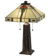 Meyda Lighting 70965 23.5"H Parker Poppy Table Lamp