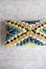 Kalalou NES1053 Lumbar Pillow  -  Green, Blue, and Yellow