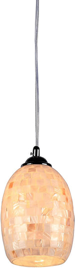 Chloe Lighting CH3CY31CC06-DP1 Melia Mosaic 1 Light Ceiling Mini Pendant 6`` Shade