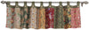 Benzara Kamet Fabric Window Valance with Floral Prints and Paisleys, Multicolor