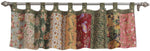 Benzara Kamet Fabric Window Valance with Floral Prints and Paisleys, Multicolor
