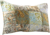 Benzara Neman 26 x 20 Cotton Standard Pillow Sham with Paisley Print, Multicolor