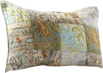 Benzara Neman 26 x 20 Cotton Standard Pillow Sham with Paisley Print, Multicolor