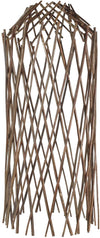Benzara Willow Basket with Handwoven Trellis Pattern, Brown